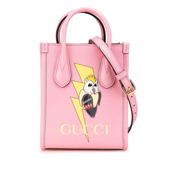 GUCCI Pink Leather Shoulder Bag - Picture 1 of 14